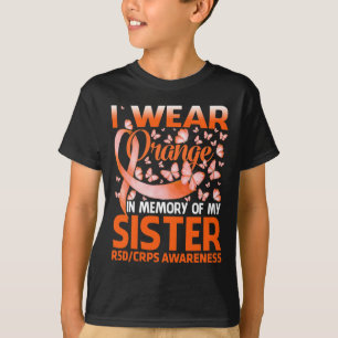 Camiseta Eu Visto Laranja Para A Consciência Da Minha Irmã