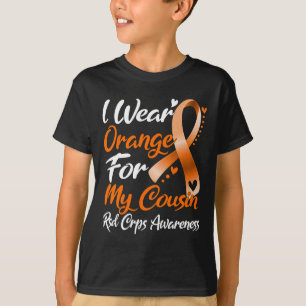 Camiseta Eu Visto Laranja Para A Consciência Do Meu Primo R