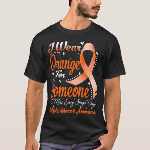 Camiseta Eu Visto Laranja Para A Consciência MÚLTIPLA Da Es
