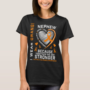 Camiseta Eu Visto Laranja Para A Minha Esclerose Múltipla N