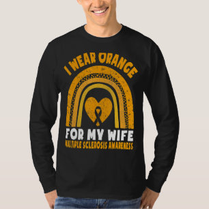 Camiseta Eu Visto Laranja Para A Minha Esposa Sra. Múltipla