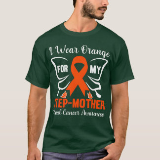 Camiseta Eu visto Laranja para a minha família Step Mãe