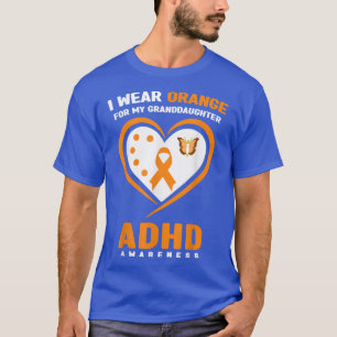 Camiseta Eu Visto Laranja Para A Minha neta Sensibilização