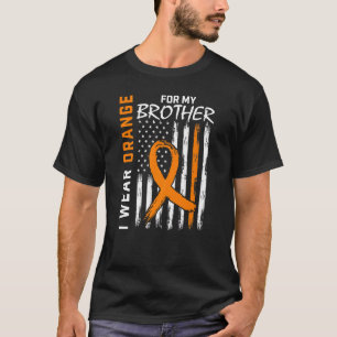 Camiseta Eu Visto Laranja Para Irmão Com Esclerose Múltipla