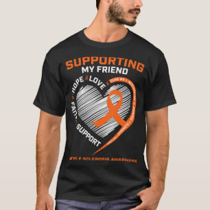 Camiseta Eu Visto Laranja Para Meu Amigo Esclerose Múltipla