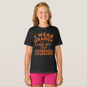 Camiseta Eu Visto Laranja Para Meu Pai Leucemia, Conhecimen