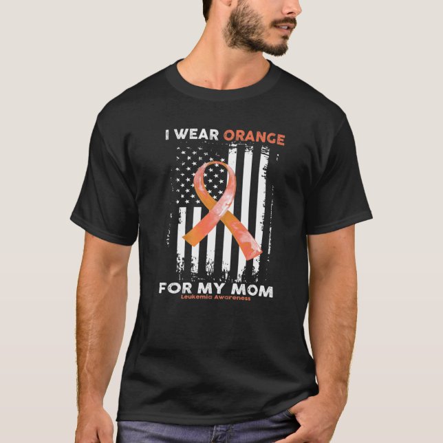 Camiseta Eu Visto Laranja Para Minha Bandeira De Consciênci (Frente)