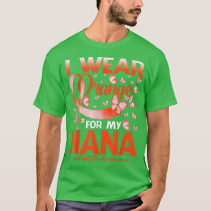 Camiseta Eu Visto Laranja Para Minha Borboleta De Consciênc