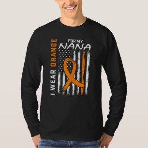 Camiseta Eu Visto Laranja Para Minha Esclerose Múltipla Da 