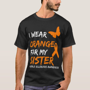 Camiseta Eu Visto Laranja Para Minha Irmã Costela De Escler