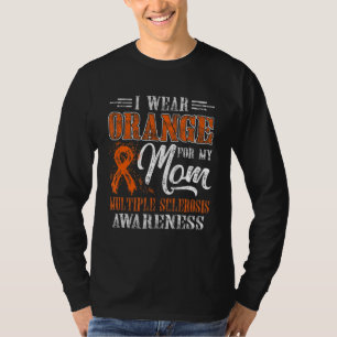 Camiseta Eu Visto Laranja Para Minha Mãe Esclerose Múltipla