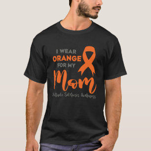Camiseta Eu Visto Laranja Para Minha Mãe Esclerose Múltipla