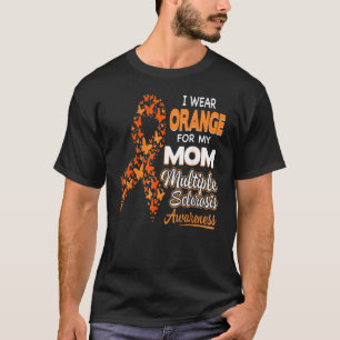 Camiseta Eu Visto Laranja Para Minha Mãe Esclerose Múltipla