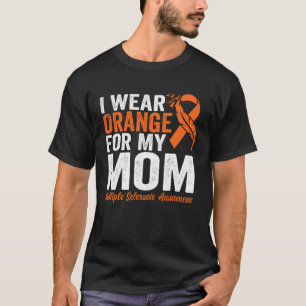 Camiseta Eu Visto Laranja Para Minha Mãe Esclerose Múltipla