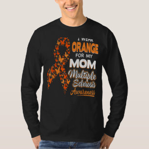 Camiseta Eu Visto Laranja Para Minha Mãe Esclerose Múltipla