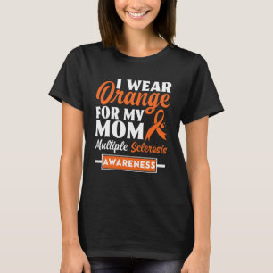 Camiseta Eu Visto Laranja Para Minha Mãe Esclerose Múltipla
