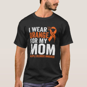 Camiseta Eu Visto Laranja Para Minha Mãe Esclerose Múltipla