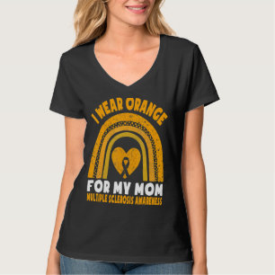 Camiseta Eu Visto Laranja Para Minha Mãe Esclerose Múltipla