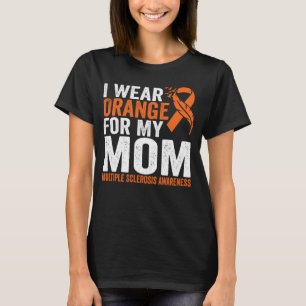 Camiseta Eu Visto Laranja Para Minha Mãe Esclerose Múltipla