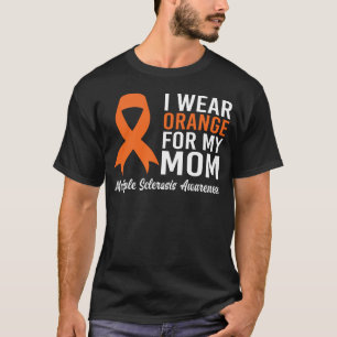 Camiseta Eu Visto Laranja Para Minha Mãe Esclerose Múltipla