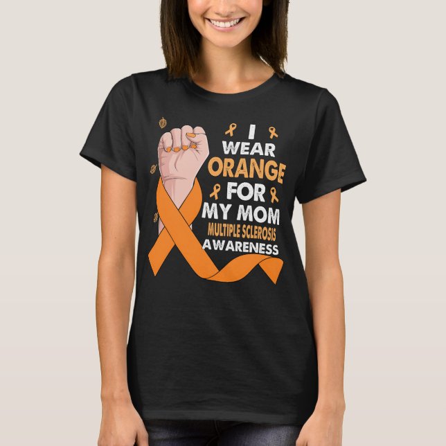 Camiseta Eu Visto Laranja Para Minha Mãe MÚLTIPLO (Frente)