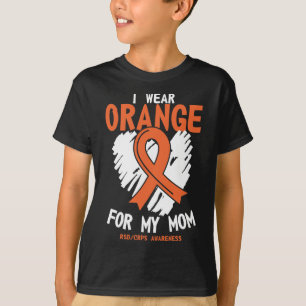 Camiseta Eu Visto Laranja Para Minha Mãe Rsd Crps Suporte C