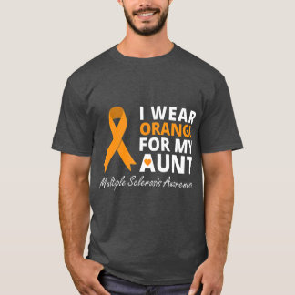 Camiseta Eu Visto Laranja Para Minha Tia A Sensibilizar A F