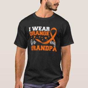 Camiseta Eu Visto Laranja Para O Meu Avô Shirts Ribbon Leuk