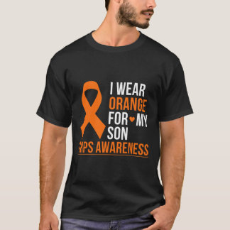 Camiseta Eu Visto Laranja Para O Meu Filho Rsd Crps Mês De