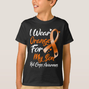 Camiseta Eu Visto Laranja Para O Meu Filho Sd Crps Consciên