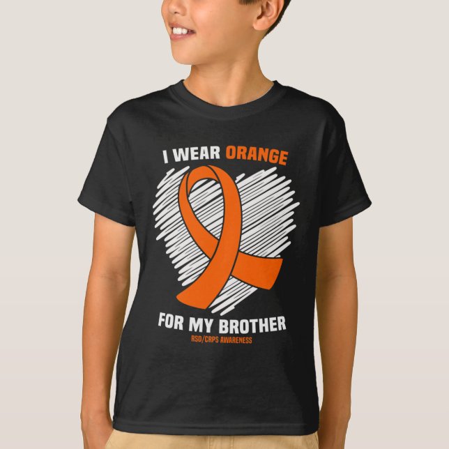 Camiseta Eu Visto Laranja Para O Meu Irmão Rsdcrps Consciên (Frente)