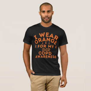 Camiseta Eu Visto Laranja Para O Meu Pai DPOC Conhecer