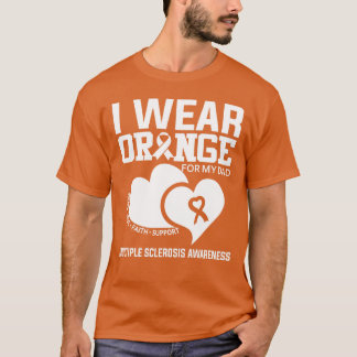 Camiseta Eu Visto Laranja Para O Meu Pai Esclerose Múltipla