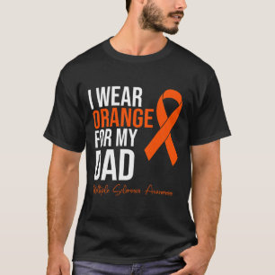 Camiseta Eu Visto Laranja Para O Meu Pai, Sra. Warrior Mult