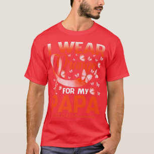 Camiseta Eu Visto Laranja Para O Meu Papa TDAH Atenção Borb