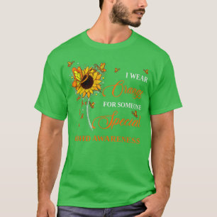 Camiseta Eu Visto Laranja Para Sensibilização DDA Girassol7