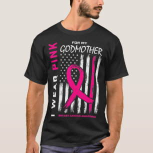 Camiseta Eu Visto Madrinha Cor-de-rosa Sensibilização par
