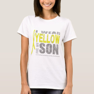 Camiseta Eu visto o amarelo para meu filho