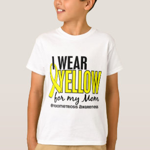 Camiseta Eu visto o amarelo para minha mamã 10