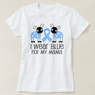 Camiseta Eu visto o azul para meu Mama (o joaninha)