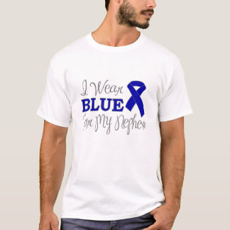 Camiseta Eu visto o azul para meu sobrinho (a fita azul da