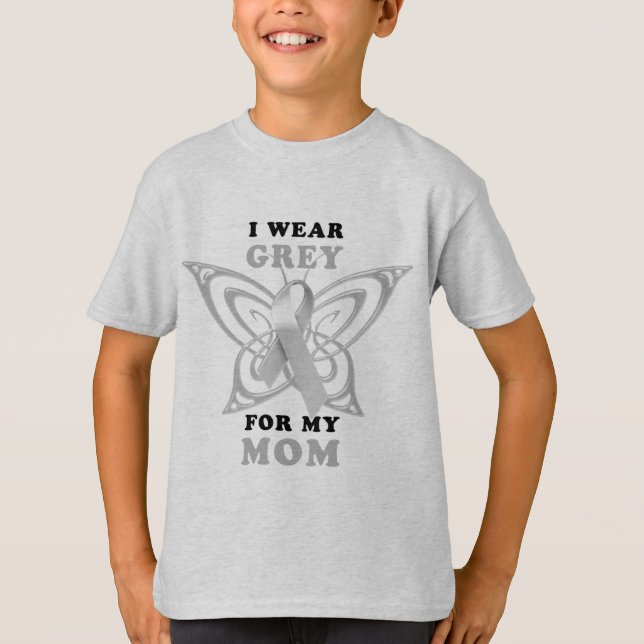 Camiseta Eu visto o cinza para minha mamã (Frente)