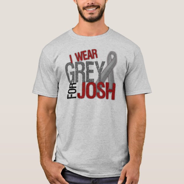 Camiseta Eu visto o cinza para o #teamJOSH de Josh (Frente)