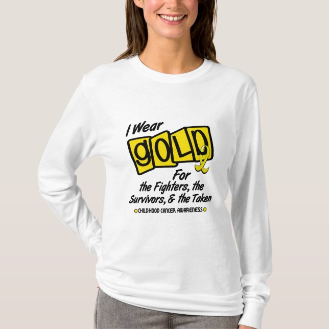 Camiseta Eu visto o ouro para os SOBREVIVENTES dos (Frente)