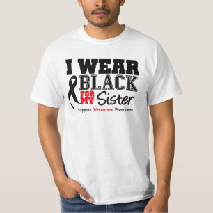 Camiseta Eu visto o preto para minha irmã