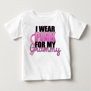 Camiseta Eu visto o rosa para meu Grammy - cancro da mama