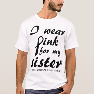 Camiseta Eu visto o rosa para meu sobrevivente do cancro da
