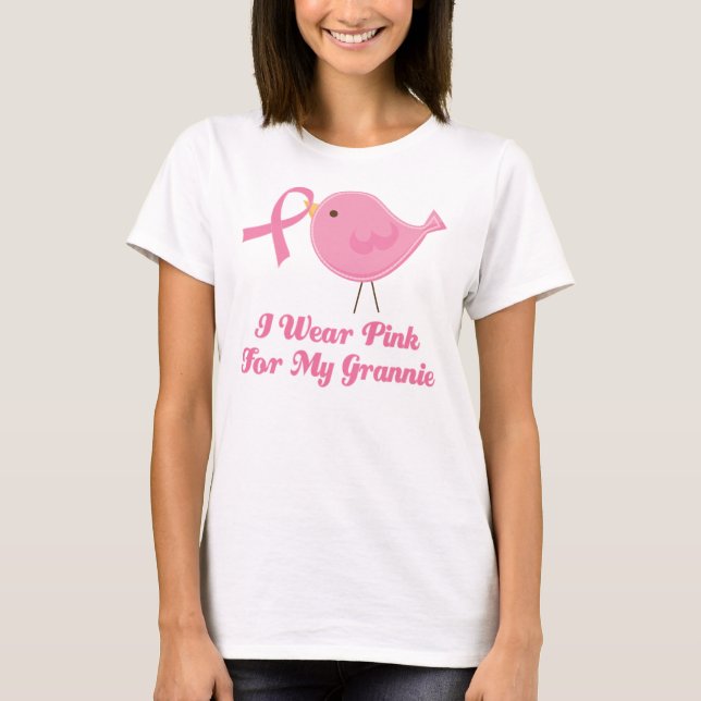 Camiseta Eu visto o rosa para minha avó (Frente)
