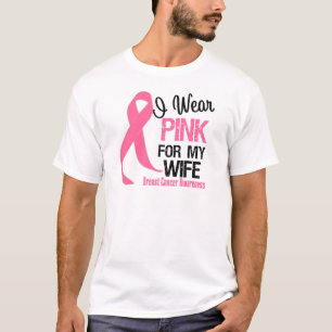 Camiseta Eu visto o rosa para minha esposa