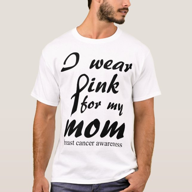Camiseta Eu visto o rosa para minha luta do sobrevivente de (Frente)